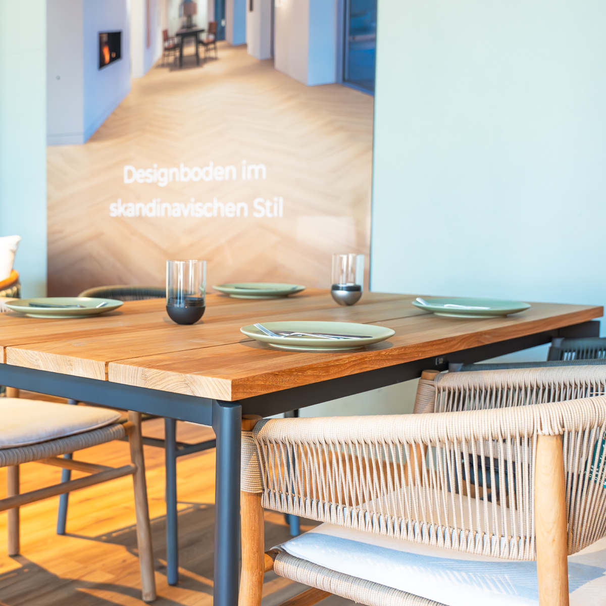 Fischer Möbel Tisch Rio aus Teakholz 150 x 95 cm